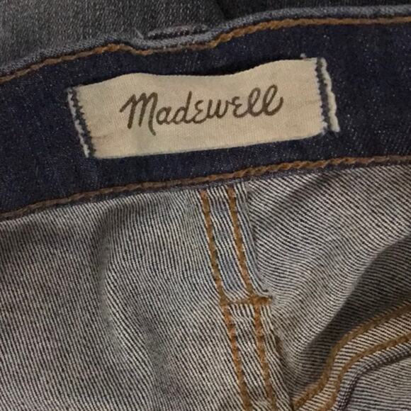 Madewell 10” Button Fly Front High RIse Blue Skinny Jeans 25 Preppy Casual Boho - Picture 13 of 16